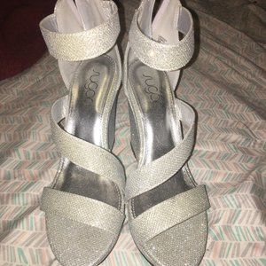 Silver Sparkly Heels